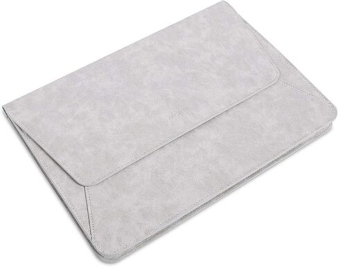 MOSISO Laptop Sleeve Compatible with MacBook Air/Pro, 13-13.3 inch Notebook,Compatible with MacBook Pro 14 inch 2023-2021 M2 A2779 A2442 M1, PU Leather Ultra Slim Flap Style Protective Case,Space Gray in Saudi Arabia