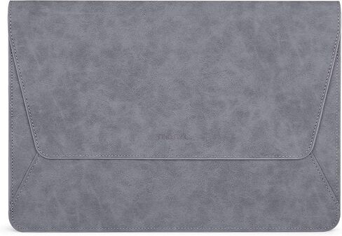 MOSISO Laptop Sleeve Compatible with MacBook Air/Pro, 13-13.3 inch Notebook,Compatible with MacBook Pro 14 inch 2023-2021 M2 A2779 A2442 M1, PU Leather Ultra Slim Flap Style Protective Case,Space Gray in Saudi Arabia