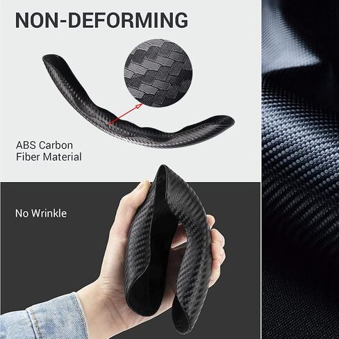 Car Carbon Fiber Steering Wheel Cover for BMW X5 X3 X7 3 5 Series 328i 528i 535i 530i 540i 330i X1 X2 X4 X6 1 2 4 6 7 8 M2 M3 M4 M5 Series e90 e60 f30 320i e46 i3 F30 F35 335i Accessories Black in Saudi Arabia
