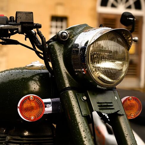 4PCS Motorcycle Turn Signal Lights Motorbike Indicators Universal Motorcycle Front Rear Blinker Indicator Lamp Amber for Motorcycle Scooter Quad Cruiser Bobber Chopper in Saudi Arabia