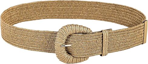 COTIM COYIN Women's Braided Waist Belt with Wide Woven Design and Chunky Buckle in Saudi Arabia