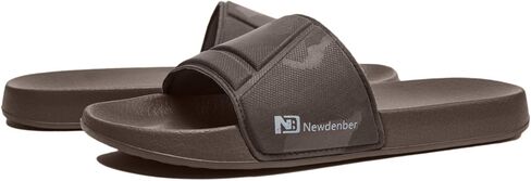 NewDenBer Men's Comfort Slide Sandals Lightweight EVA Rubber Slip on Sandals in Kuwait
