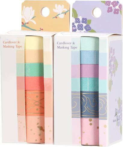 EooUooIP مجموعة أشرطة بتصميم قوس قزح بألوان ثابتة، أشرطة زخرفية ملونة للفنون، مثالية للهدايا، المجلات النقطية، التقويم، سجل القصاصات. in Kuwait