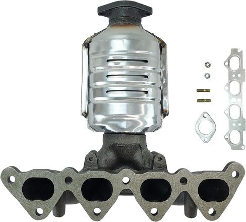 Front Catalytic Converter fit for Hyundai Elantra 2004-2012, Hyundai Tiburon 2007-2008, Kia Soul 2010-2011, Kia Spectra 2004-2009, Kia Spectra5 2005-2009 2.0L in Kuwait