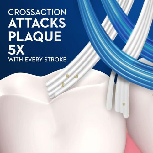Oral-B CrossAction All In One Toothbrushes, Medium, 2 Count in Saudi Arabia