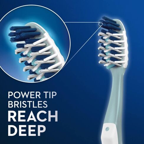 Oral-B CrossAction All In One Toothbrushes, Medium, 2 Count in Saudi Arabia