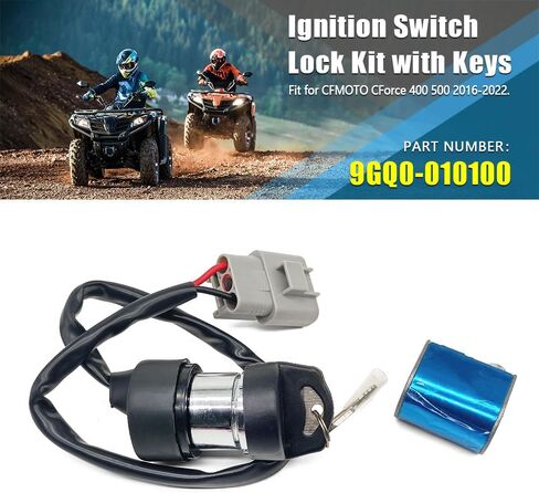 مفتاح قفل الإشعال مناسب لأجزاء CFMoto CForce CF400AU 400S 500S ATV 9GQ0-010100 in Kuwait