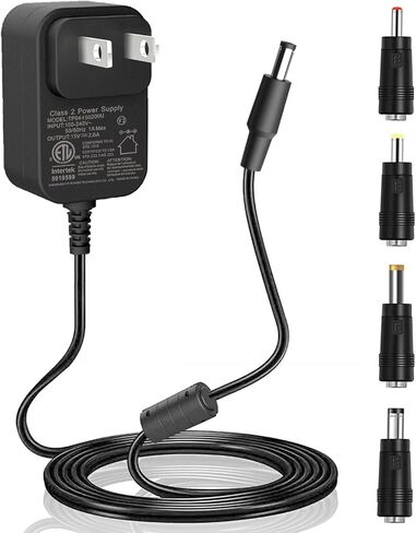 15V 2A DC Power Supply Charger for Speaker, LED Light, DJ Controller, Amplifier, Fish Tank Light, Soundbar, Theragun Mini/Prime Massage Gun BR-GUN-002 G4-Mini-RED-PKG-US, Echo Power Cord Replacement in Saudi Arabia