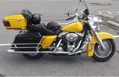 دعامة حماية لحقيبة السرج من الكروم من ECOTRIC متوافقة مع Harley Touring FLHR FLHT FLHTCUSE 97-08 in Saudi Arabia