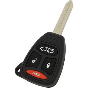 Replacement Key Fob Cover Case fit for Dodge Charger Dakota Chrysler 300 Jeep Grand Cherokee Keyless Entry Key Fob Shell KOBDT04A