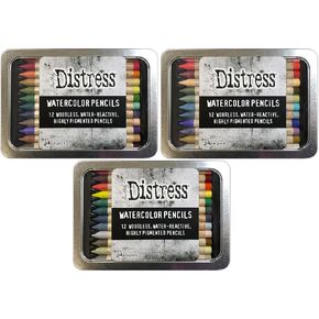 Tim Holtz Watercolor Pencils - Set 4, 5, 6 Bundle with Extras