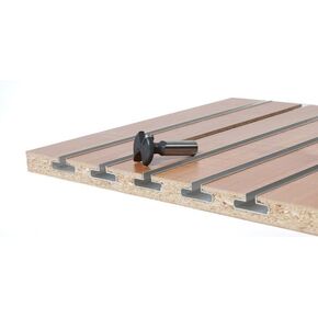 Slatwall Router Bit for Home Improvement - Precision Cut Slots for Retail & Garage Storage Systems, 700-Grit Polish, Perfect T-Track Accessories, Woodworking Tools & T5-Temper Aluminum