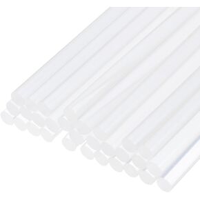 uxcell Mini Hot Glue Gun Sticks 10.6-inch x 0.27-inch Sticky Glue Sticks for Glue Gun, Clear 30pcs