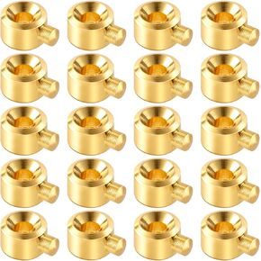 Joez Wonderful 20pcs Crimp Beads for Jewelry Making, Silver Spacer Beads Metal Bead Stopper Crimp Charms for Bracelet Necklace Ends Accessories (Silver, Round)