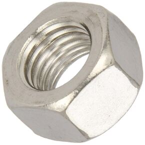 18-8 Stainless Steel Hex Nut, Plain Finish, ASME B18.2.2, 1"-8 Thread Size, 1-1/2" Width Across Flats, 55/64" Thick (Pack of 5)
