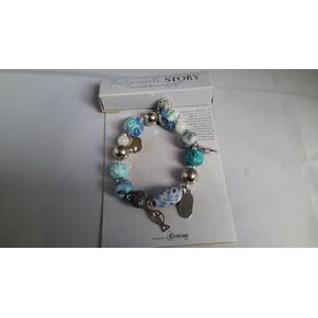 Roman Inc. 77913 Clay Footprint Story Bracelet