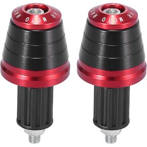 Motoforti 2pcs Universal 18mm Hand Grips Handlebar End Caps Plug Bar End Non-Slip for Motorcycle