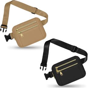 Fanny Pack for Women Men, Capolo Mini Belt Bag Crossbody Waist Bags with Adjustable Strap Fashion Waist Pack Waterproof for Travel Workout Running Cycling Hiking