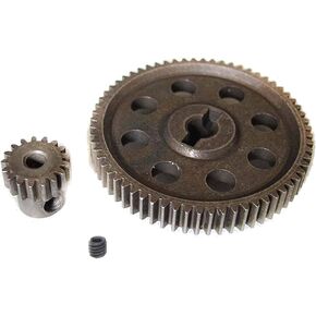 ShareGoo RC 11184 Spur Differential 64T Metal Main Gear & 11119 Pinion 17T Motor Gear Set for HSP Redcat Volcano EPX 1/10 Monster Truck Car