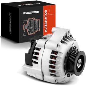 A-Premium Alternator Compatible with Chevrolet S10 1998 1999 2000 2001 2002 2003 & GMC Sonoma 1998-2003 & Isuzu Hombre 1998-2000, L4 2.2L, 12V 100Amp CW 6-Groove Pulley, Replace# 8104640850, 400-12107