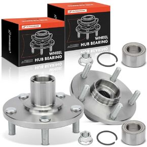 A-Premium Pair [2] Front Wheel Bearing and Hub Assembly Compatible with Toyota Camry 1992-2003, Solara 1999-2003, FWD, w/5-Lug