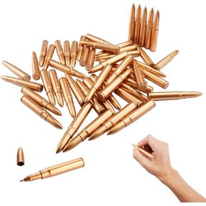 Exasinine 50 Pcs Bullet Shaped Ballpoint Pens Novelty Pens for Student, Party Favor in Kuwait