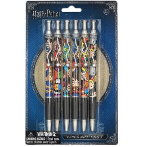 Harry Potter 48137 (6 Pack) Jazz Pen Set B Novelty, Multicolor
