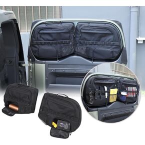Car trunk storage box Compatible with Land Rover Defender 90 110 130 2020-2024, Car trunk tailgate window storage bag Organizer Oxford cloth storage bag
