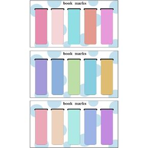 15 Pack Magnetic Bookmark, Book Marker Clip for Teachers, Students, Book Lovers.