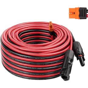 Solar to XT60i Cable 10AWG - 2PCS 2FT Solar Panel to XT60i Adapter Connector XT60i-F Extension Cable for Portable Power Station Solar Generator