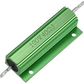 uxcell® Aluminum Case Resistor 100W 40 Ohm Wirewound Green for LED Replacement Converter 100W 40 RJ