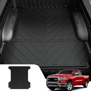 Truck Bed Mat Compatible with 2019-2024 Dodge Ram 5.7 Ft Truck Bed Liner All Weather Bed Liner 2023 Ram Accessories (2019-2024,5.7Ft)