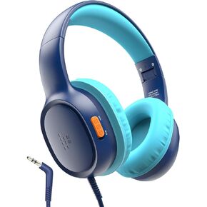 Tronsmart Kids Headphones KH01 Foldable Safety Volume 85/93dB Over-Ear Girls Boys Headphones for Kid HD Stereo 3.5mm Jack Wired Kids Headphones for Boys/Girls/School/Kindle/Travel/Tablets (Pink)