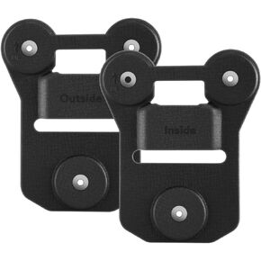 BOBLOV Body Camera Magnet Mount, 6pcs Magnets Style, Universal Magnetic Suction Back Clips, Compatible with All Police Cameras, Fixed on Clothes to Prevent Law Enforcement Camera from Moving(One Pair)