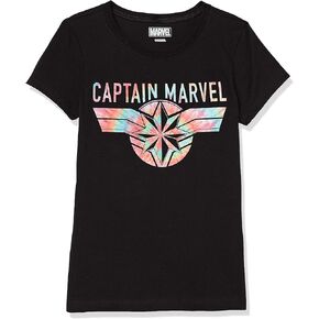 Marvel Girl's Tie Dye Captain T-Shirt