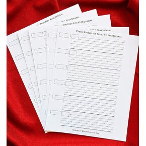 Adhesive Travel Entries for Hardcover Five-Year Journal in Saudi Arabia