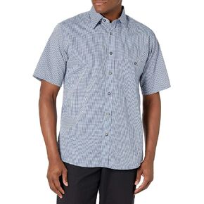 Red Kap Men's Mini Plaid Uniform Shirt