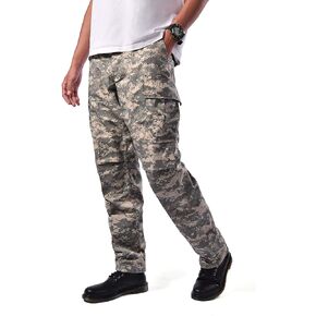BACKBONE Mens Casual Camouflage Cargo Pants Army Military BDU Pants
