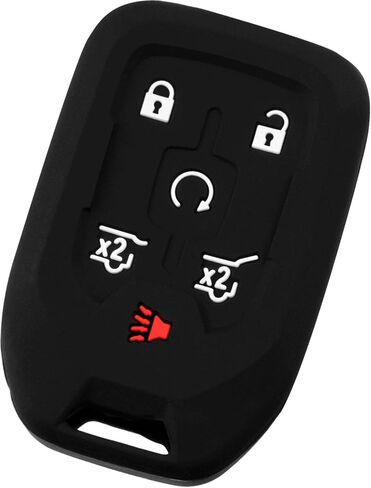 KeyGuardz Keyless Entry Remote Car Smart Key Fob Outer Shell Cover Soft Rubber Protective Case for Suburban Tahoe Yukon HYQ1AA in Saudi Arabia