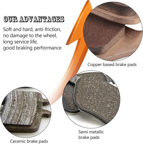 وسادات الفرامل الأمامية والخلفية لـ Harley Davidson Sportster 1200 883 XL1200C XL883 2004-2013، XL 1200 L Sportster Low 2007-2011 معدن ملبد in Kuwait