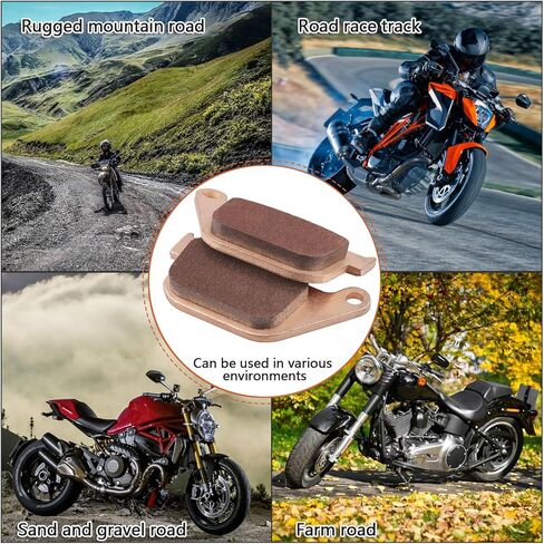 وسادات الفرامل الأمامية والخلفية لـ Harley Davidson Sportster 1200 883 XL1200C XL883 2004-2013، XL 1200 L Sportster Low 2007-2011 معدن ملبد in Kuwait