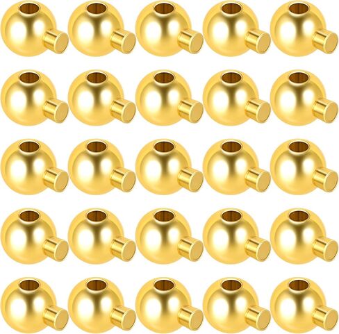 Joez Wonderful 20pcs Crimp Beads for Jewelry Making, Silver Spacer Beads Metal Bead Stopper Crimp Charms for Bracelet Necklace Ends Accessories (Silver, Round) in Saudi Arabia