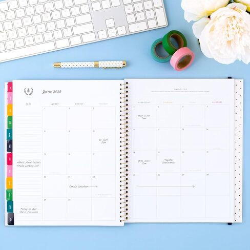 مخطط AT-A-GLANCE 2024-2025 أكاديمي، مبسط بواسطة إميلي لي، مخطط مدرسي أسبوعي وشهري، 8-1/2 بوصة × 11 بوصة، كبير، شريط سعيد (EL28T-905A) in Kuwait