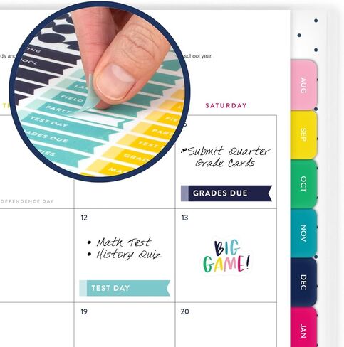 AT-A-GLANCE Planner 2024-2025 Academic, Simplified by Emily Ley, Weekly & Monthly Teacher Planner, 8-1/2" x 11", Large, Floral (EL29T-905A) in Saudi Arabia
