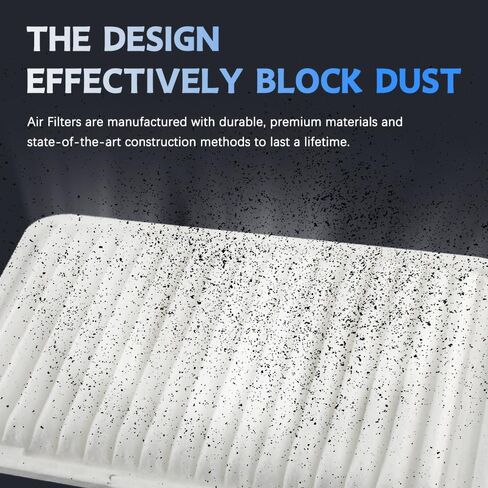 فلتر هواء المحرك KEDAKEJI، (CA9360) فلتر هواء المحرك متوافق مع تويوتا كامري هايلاندر سيينا سولارا (04-08)، لكزس ES300 ES330 RX330 RX350 in Kuwait