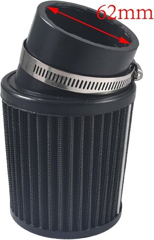 فلتر هواء مدخل HGC 62 مم مناسب لـ Predator 212cc 196cc 6.5hp لـ honda GX160 GX200 لـ Coleman CT200U BT200X CT200U-EX KT196 Baja Warrior MB200 Massimo Trailmaster Mini Bike Go Kart Parts (أسود) in Kuwait