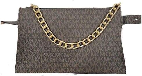 حقيبة مايكل كورس براون MK Signature Fanny Pack بحزام كبير in Saudi Arabia