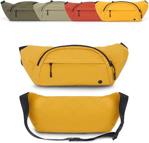 Purevave Fashion Waist Pack, Fanny Pack, Crossbody Bag and Sling for Girls, Women (Yellow) in Saudi Arabia