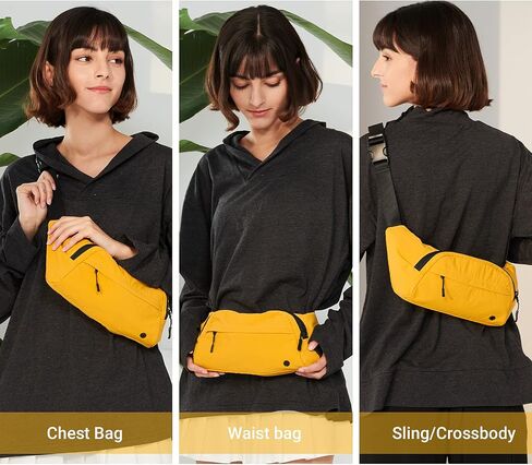 Purevave Fashion Waist Pack, Fanny Pack, Crossbody Bag and Sling for Girls, Women (Yellow) in Saudi Arabia