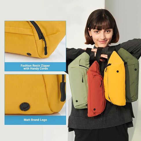 Purevave Fashion Waist Pack, Fanny Pack, Crossbody Bag and Sling for Girls, Women (Yellow) in Saudi Arabia